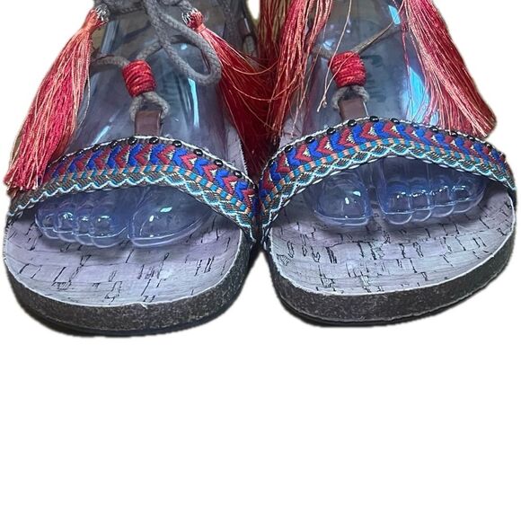 Circus Sam Edelman Kerri Tassel Gladiator Sandals Size 8 - Picture 5 of 10
